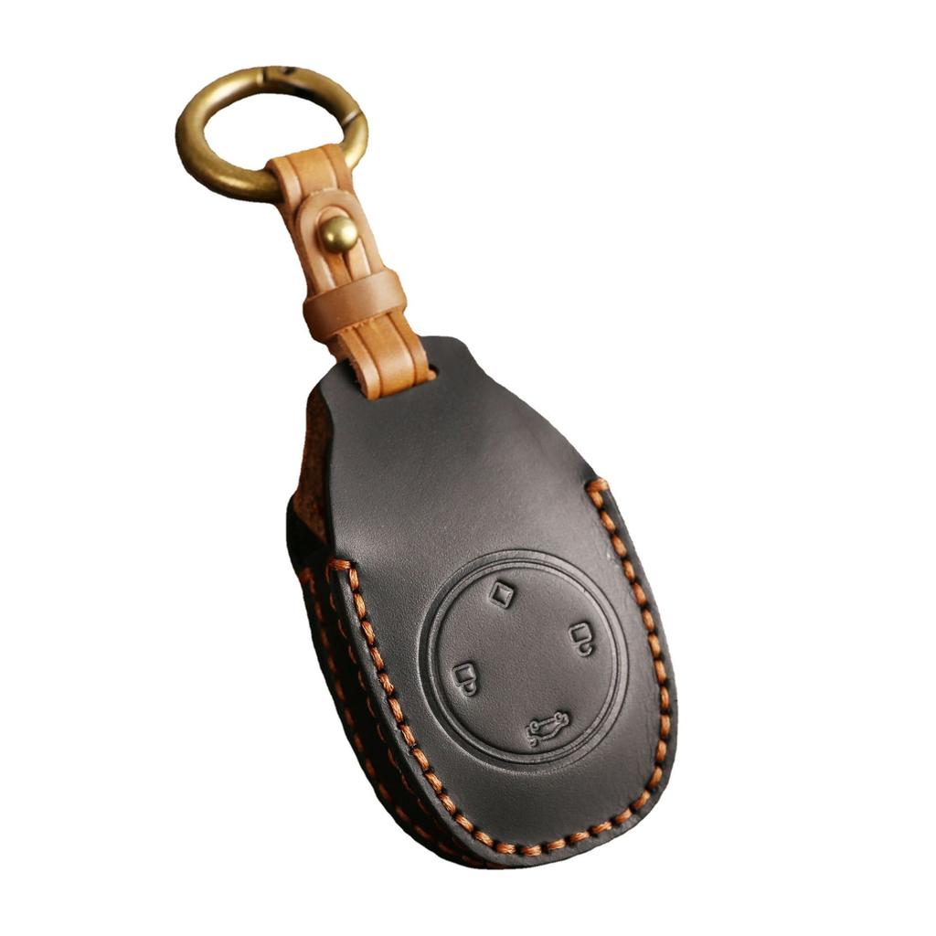 Car key protective cover is suitable for Zero Run T03 modified men's and women's real cowhide key case.