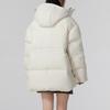 Puma Solid Color Warm Windproof Hooded Down Jacket Women outerwear Off-White 629740-87
