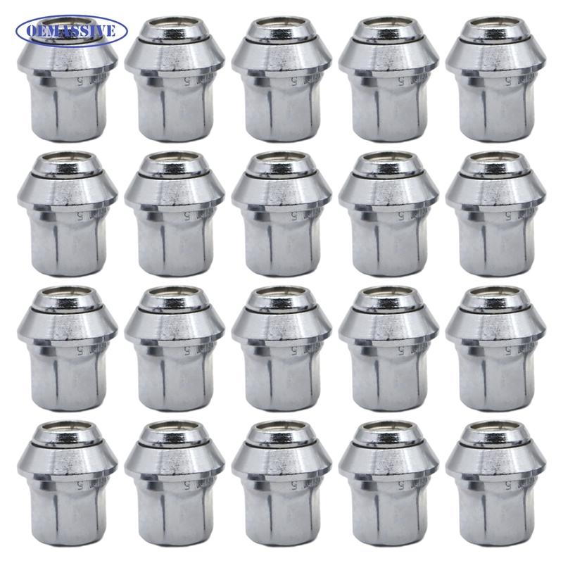

20pcs Silver Wheel Bolt & Nut Kit For Ford Models M12x1.5 OEM Spec Studs For Focus Fiesta Kuga Mondeo Transit Connect Full Set