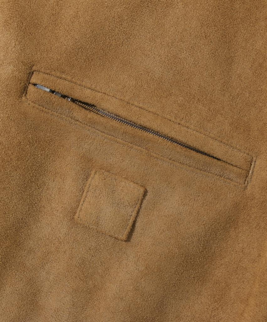 Dimitri Black 2Way Fade Wash Detroit Suede Jacket_Brown