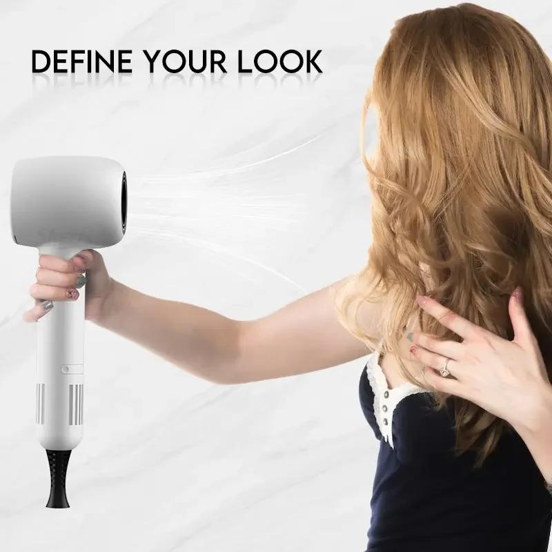 Powerful Hair Dryer Negative Ionic Professional Salon Dryer Set 110000 Rpm Brushless Motor High Speed Blow Dryer Strong Wind