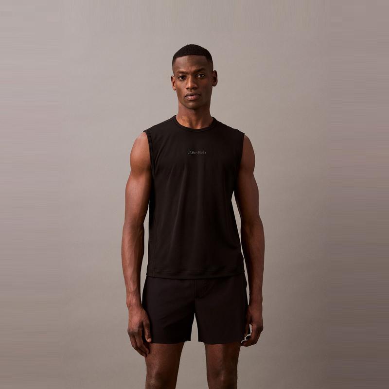 Calvin Klein Solid Versatile Simple Fashion Comfortable Casual Shorts Men shorts Space-Black GMS5S846