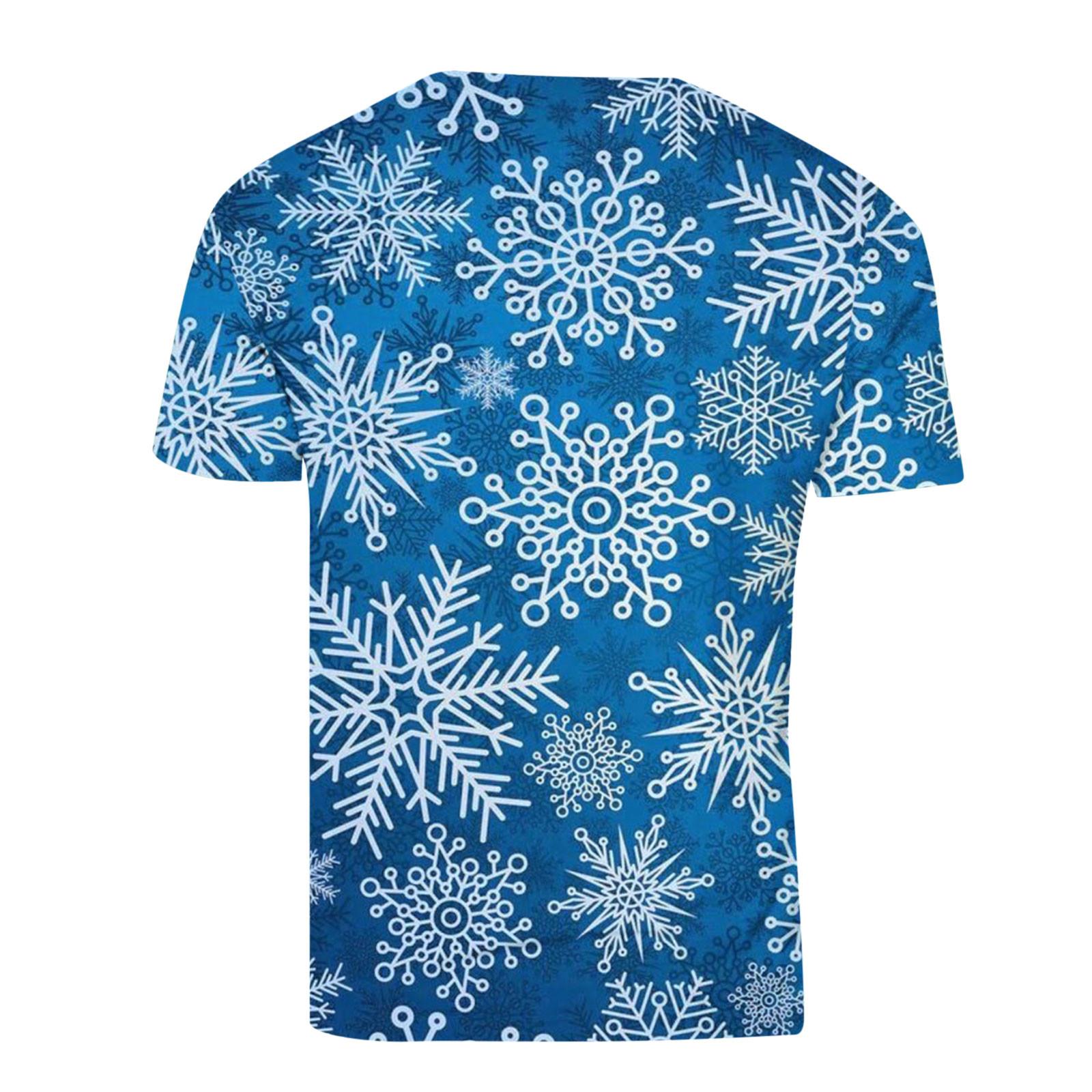 Routinfly Herren Merry Christmas Shirts Kurzarm - M Produktbild-Vorschau 3