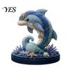 Kids Sea Animal Kit DIY Patchwork Doll Kit, Handmade Gnome Sewing Set Crafts for Home Decor, Fabric Cartoon Dragon Beginner