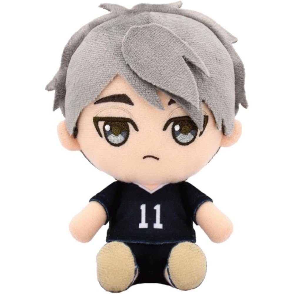 Haikyuu Miyaji Chibi Plush Toy Soft Stuffed Figure Collectible Character