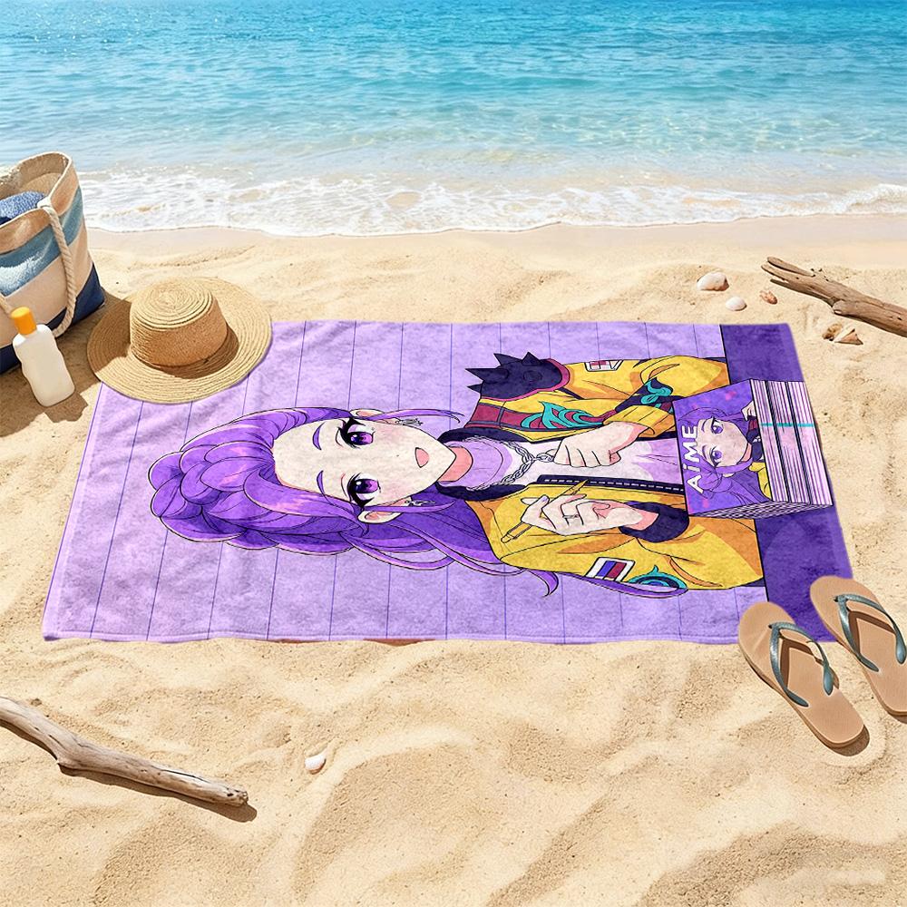 Demon Hunter Girls Beach Towel High Absorbency & Quick-Dry Comfortable Lightweight Portable for Swimming,Beach,Camping, Travel, Beach Accessories,Gym