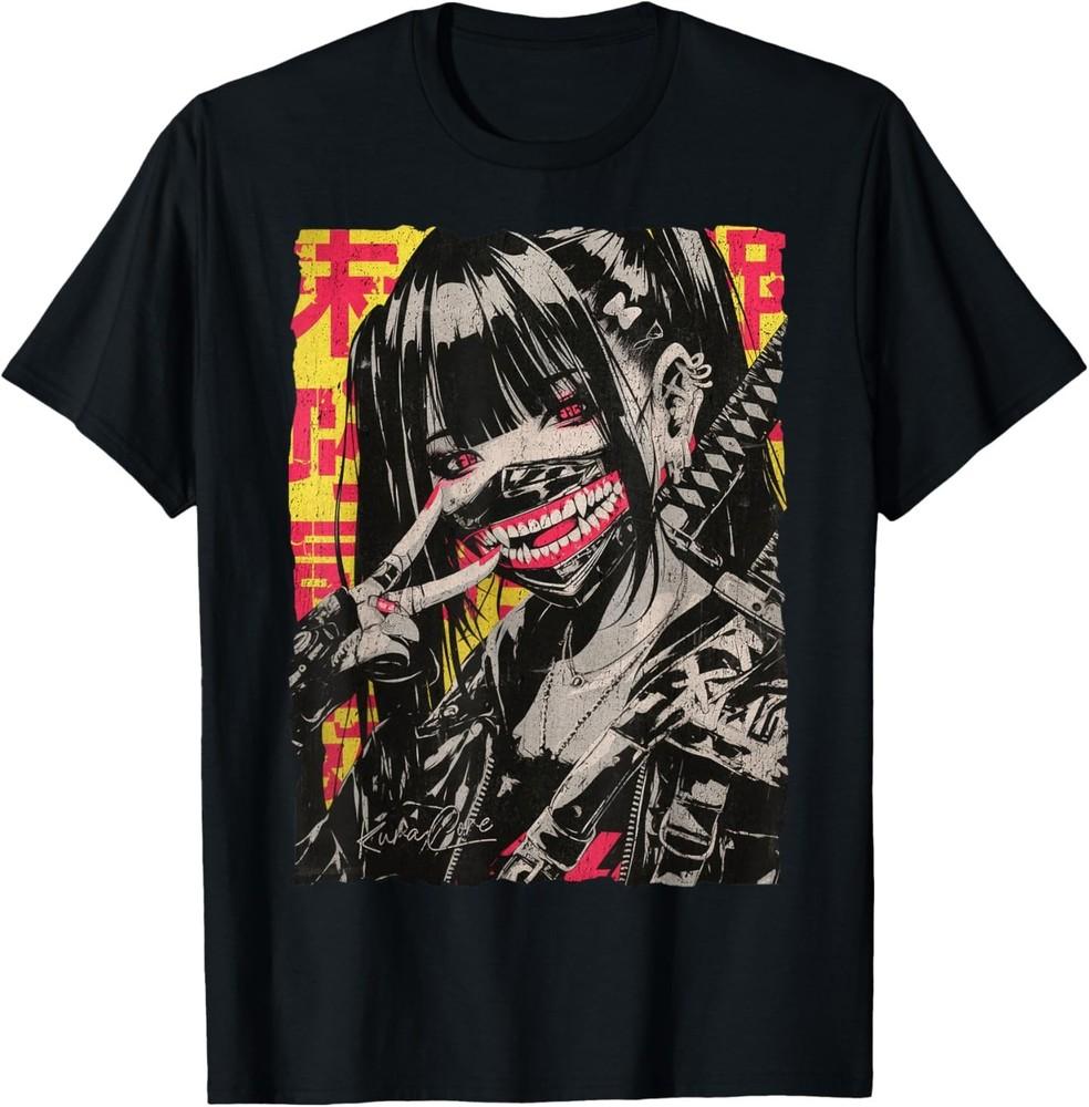 Japanese Streetwear Cyberpunk Y2K Retro Techwear Manga Anime T-Shirt