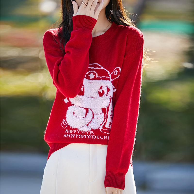 

Кардиган Женский Красный Свитер Вязаная Базовая Рубашка XXL