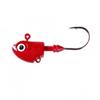 Night Glow Bass Lure: 50g Weighted Lead Head with Blood Groove for Sea Fishing, Soft Bait, Pack of 40 Hooks.