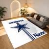 Custom Cowboys Star Area Rug Living Room Nonslip Soft Carpet For Bedroom Game Playroom Sofa Office Home Decor Doormat Christmas Gift C10352