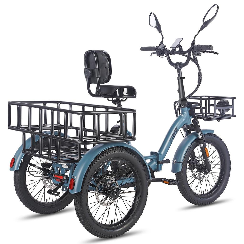 Electric Freight Bike Fafrees F20 Mate 750W Peak Motor 20" Fat Tire 48V 23.45AH Hydraulic Disc Brakes Max Load 180Kg LCD Display