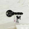 2Pcs Wall-Mounted Key Organizer Wooden Storage Rack Nordic Style Key Holder  Office