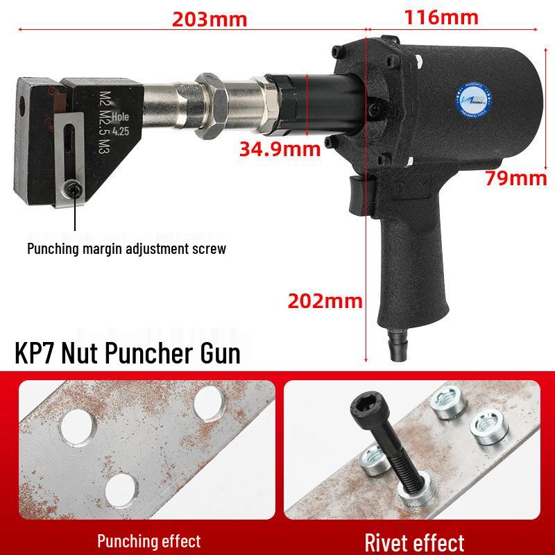 Double Bar Hydraulic Pneumatic Riveting Nut Gun