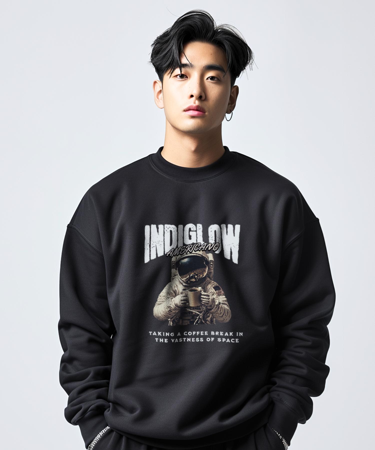 Кофейная кружка Indi Glow Астронавт Винтажная графическая футболка Black/Xl