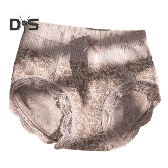 

Женские кружевные трусики с высокой талией и цветочным принтом, поддерживающие живот, послеродовые, с бантом, мягкие, антисептические, эластичные, дышащие, бесшовные женские трусы L света кофе