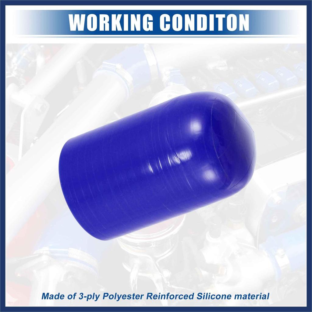 ARISELIFT Silikonkappe mit 28mm Innendurchmesser Blaues Schlauchband für Heizungsbypass-Vakuumanschluss Fahrrad