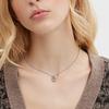 Coach Letter Shaped Copper Necklace Women necklace Silver CJ716-Q1E