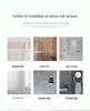 Lace Door Partition Curtain for Home – No-Drill, Double Layer, Transparent Gauze, Polyester, Anti-Mosquito.