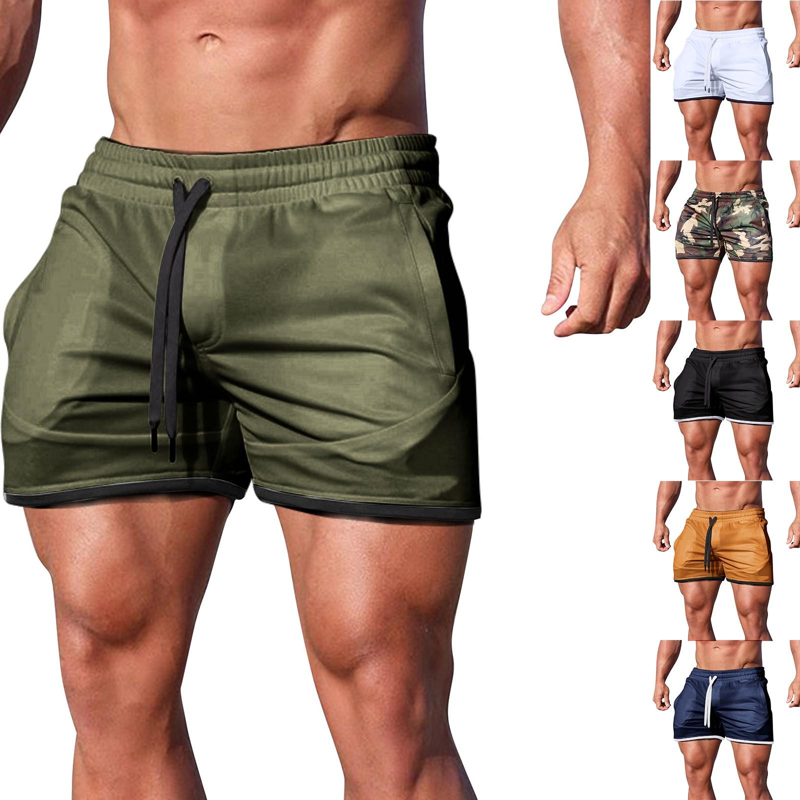 

Summer Men s Casual Quarter Pants Sports Running Beach Shorts XL чорний