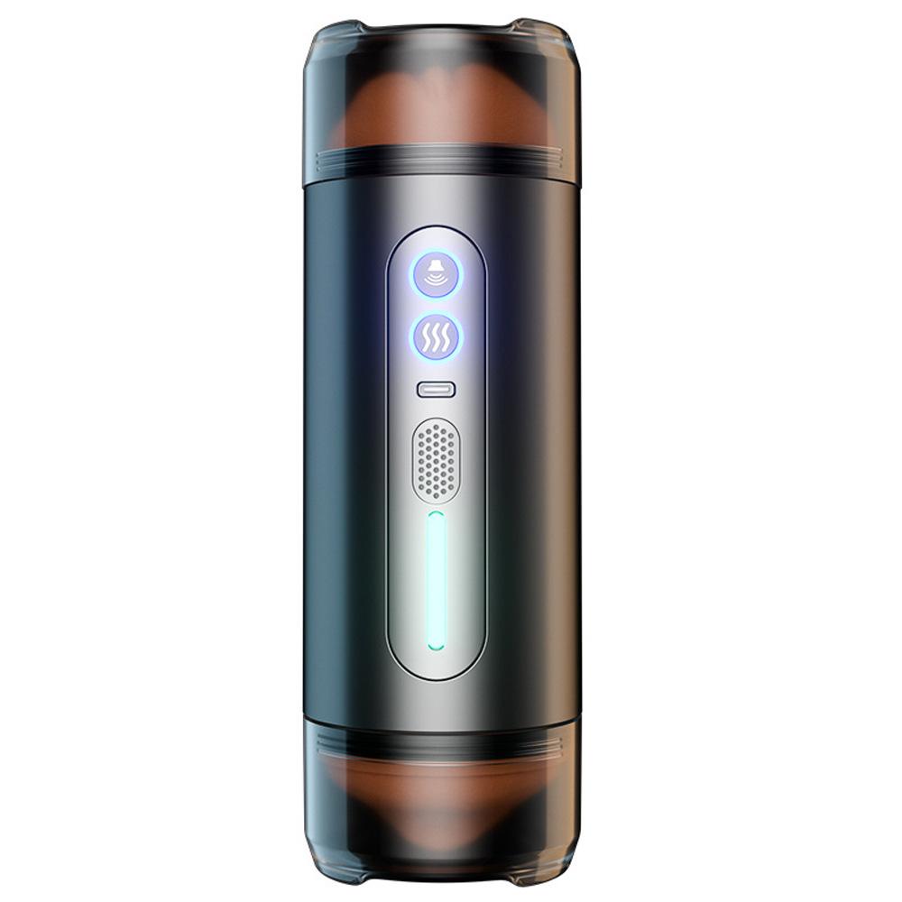 Male Masturbator Cup with Realistic Pocket Pussy & Intelligent Voice Male Masturbato Portable Vagina Stimulator Sex Toy for Men