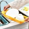 Collapsible Dish Drying Rack Large Capacity Kitchen Sink Dish Drainer Expandable Storage Drain Basket Easy to Use