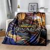 Game World of Warcraft Printed Blanket Kids Warm Flannel Soft and Comfortable Blankets Home travel blanket birthday gift