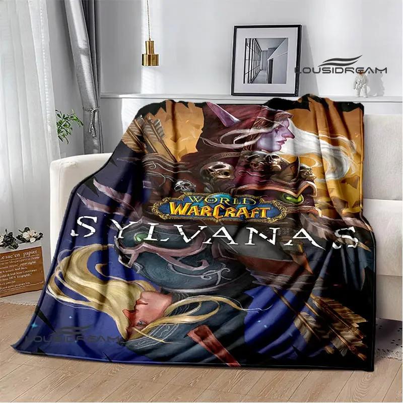 Game World of Warcraft Printed Blanket Kids Warm Flannel Soft and Comfortable Blankets Home travel blanket birthday gift