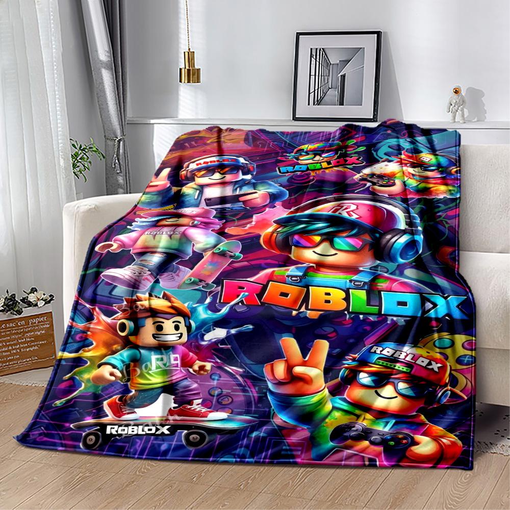 Roblox 270 Blanket Soft & Cozy Great for Seaside Picnics Couch All-Season Use Warmthful Decor Ideal Gift For Birthday Valentine'S Day
