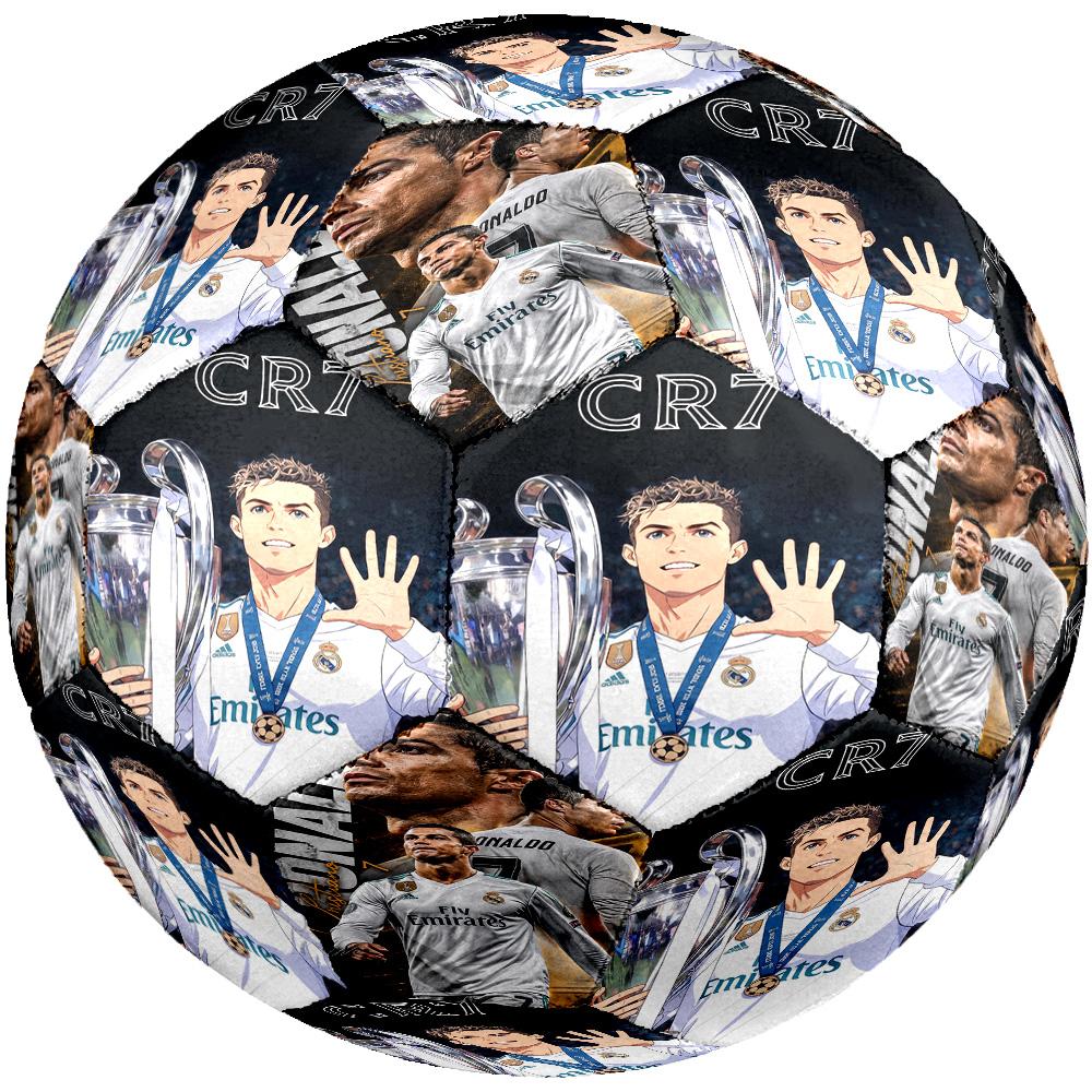 Ronaldo's Legacy: Cr7's Impact Size 5 Soccer Ball Machine-Stitched Indoor/Outdoor Universal Football Surprise Collection Gift