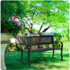 Panca da Giardino con Schienale 125 X 77 X 49 Cm Divano Trifoglio
