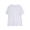 ELLE French Style Basic Elegant Dropped Shoulder Loose Round Neck Short Sleeve T-Shirt Women tops White ET48704