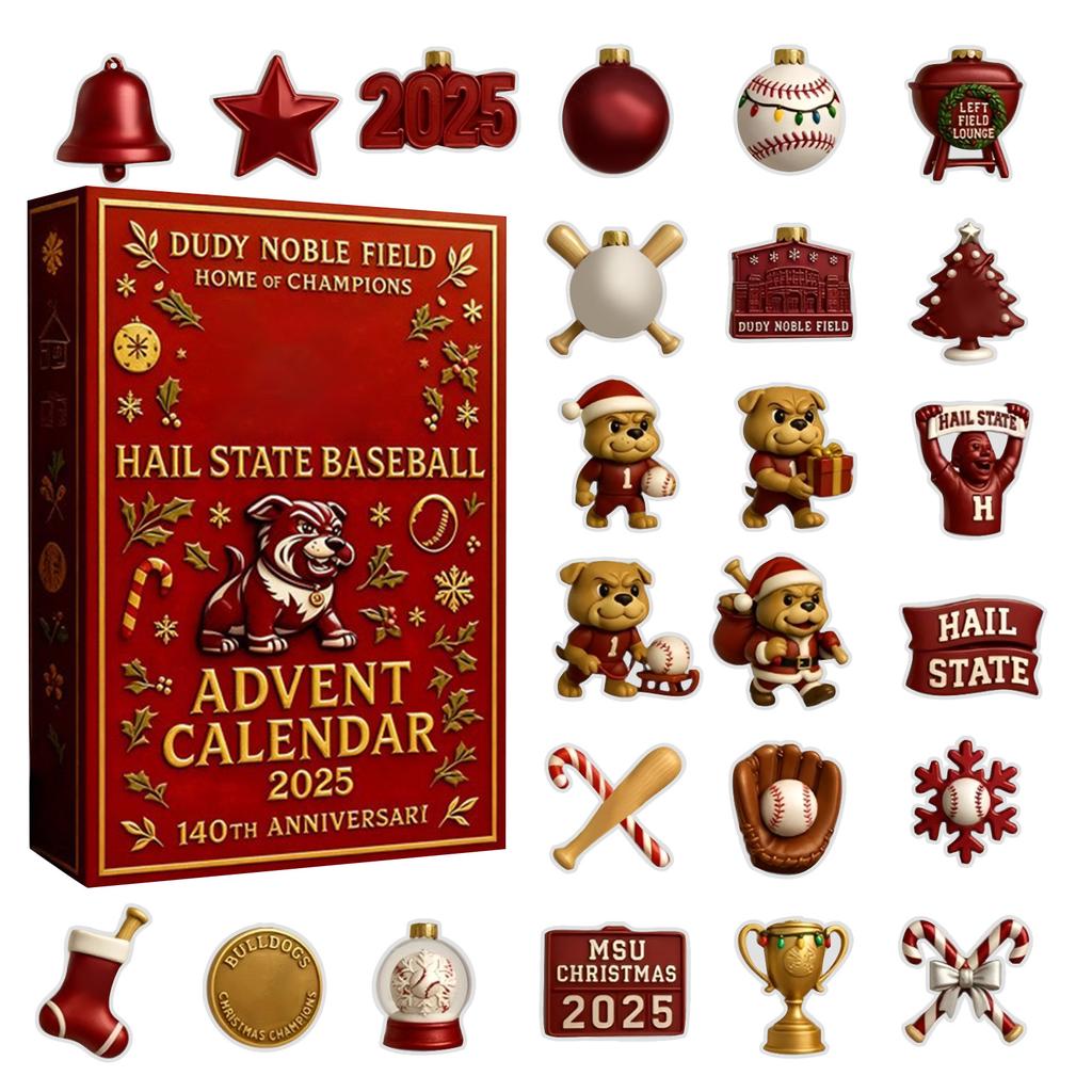 2D Labrador Advent Countdown Box Christmas Tree Decoration Acrylic Pendant Independent Station