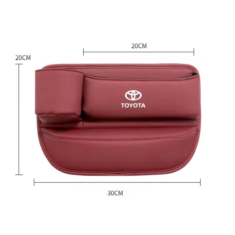 NEW PU Leather Car Seat Storage Bag Multifunctional Gap Organizer Box For Toyota Gazoo Racing Corolla Crown Yaris Chr Auris Rav4