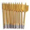 13pcs High Carbon Steel Paddle Flat Bits 1Celsius4in Hex Shank Wood Hole Cutter