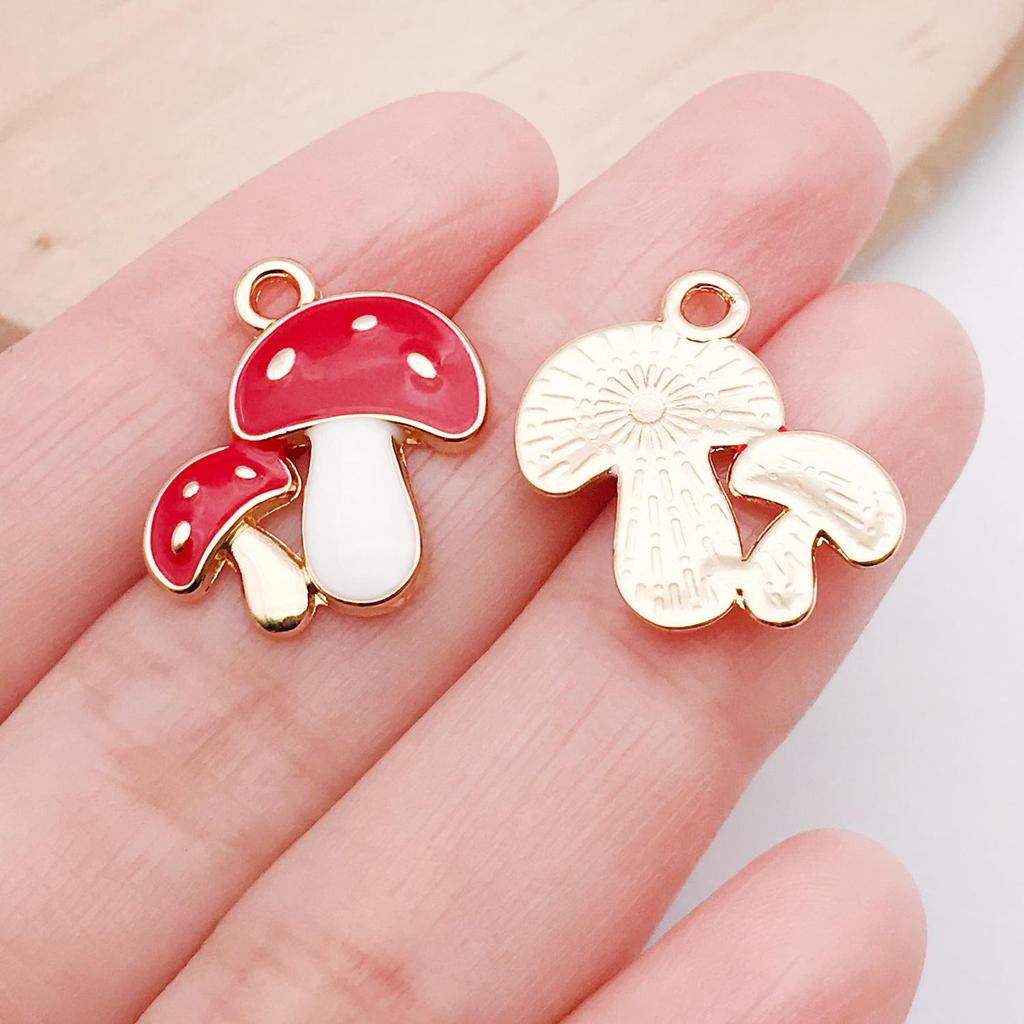 Mushroom House Oil Drop Pendant: 20 Styles for DIY Necklaces, Bracelets, Keychains & Jewelry Accessories