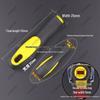 Two-Color Wood and Plastic File Handle with Flat and Round Hole Grip