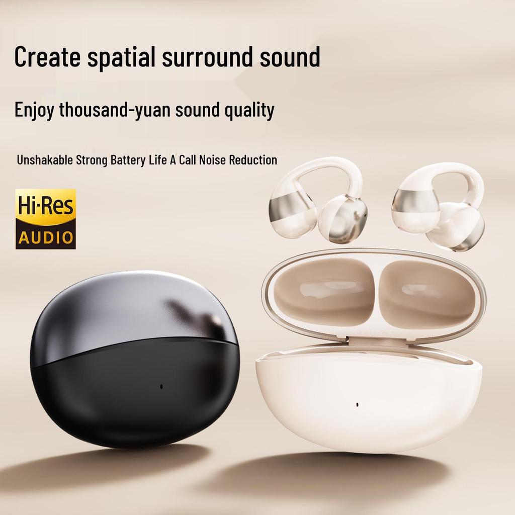 M09 Wireless Bluetooth Ear Clip Earphones for Huawei/Sony - High-Quality Noise-Reducing Headphones