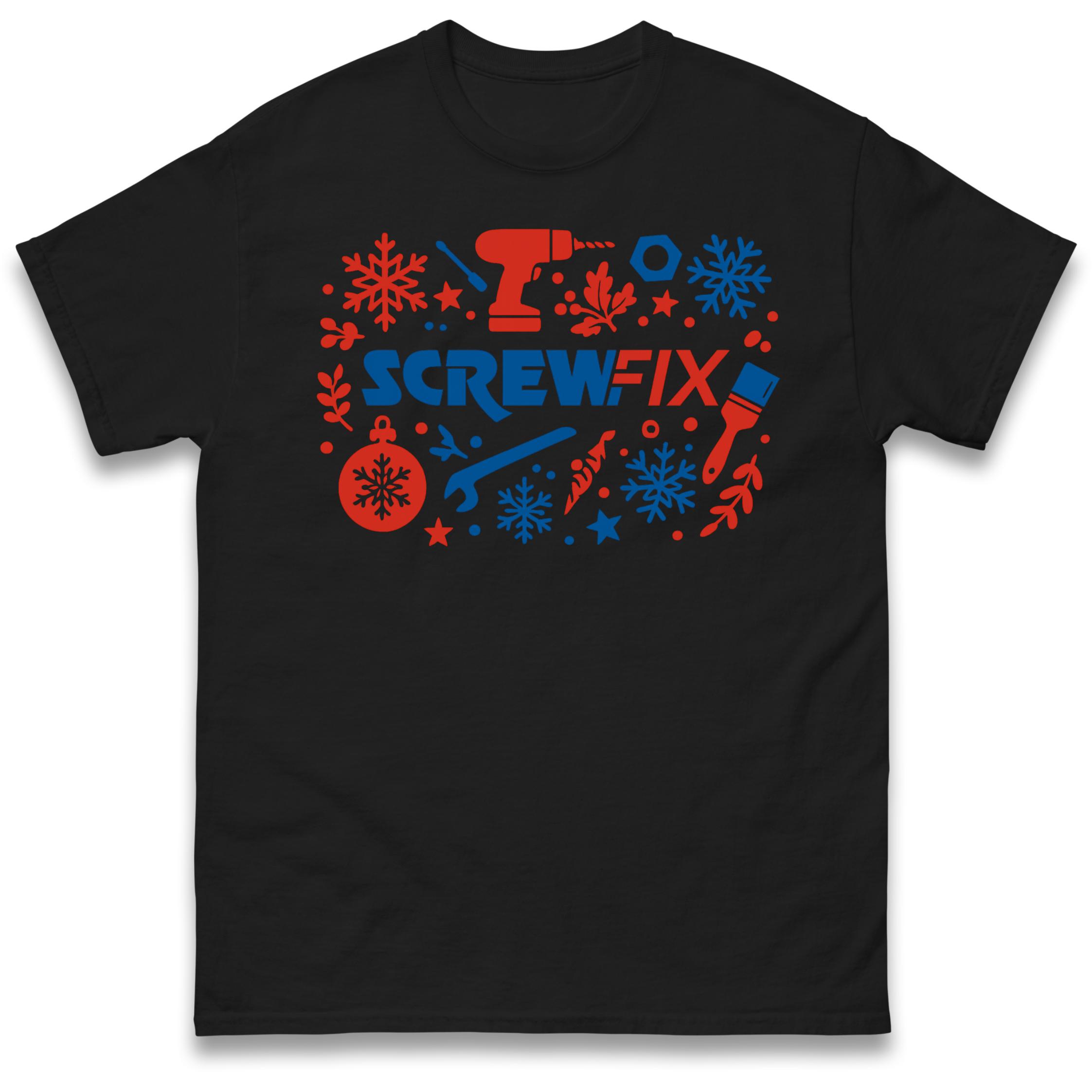 Screwfix Christmas T Shirt Tshirt Mens Womens Unisex Tops Tees XL