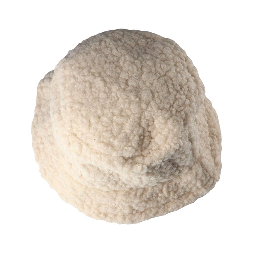 Girl For Women Autumn and Winter Lambwool Bucket Hat Pure Color Caps Korean Style Caps Female Hats