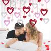 36Pieces Glittering Sequins Heart Pendant Love Heart Ornament For Valentines Day Wedding Bridal Showers Engagement Party