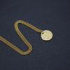 New Design Fashion Jewelry Gold Plated Stainless Steel Print Pattern Collection Pendant Necklace Party Gift