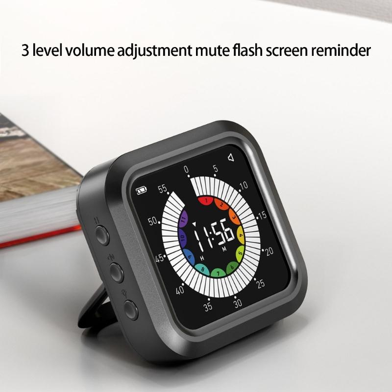 Digital LCD Display Visual Timer with Magnetic Backing For Precise Time Management In Homes Office Gym And School