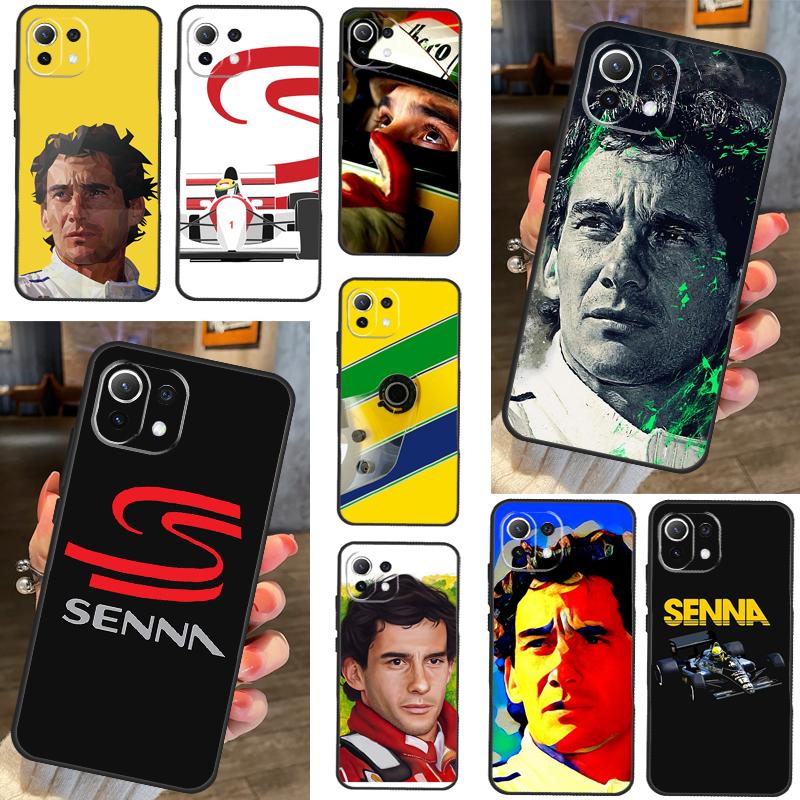 Racing Ayrton Senna Case For POCO F5 X4 F4 GT F3 M5 M5s X3 X5 Pro Cover For Xiaomi 12T Pro 11T 11 12 13 Lite