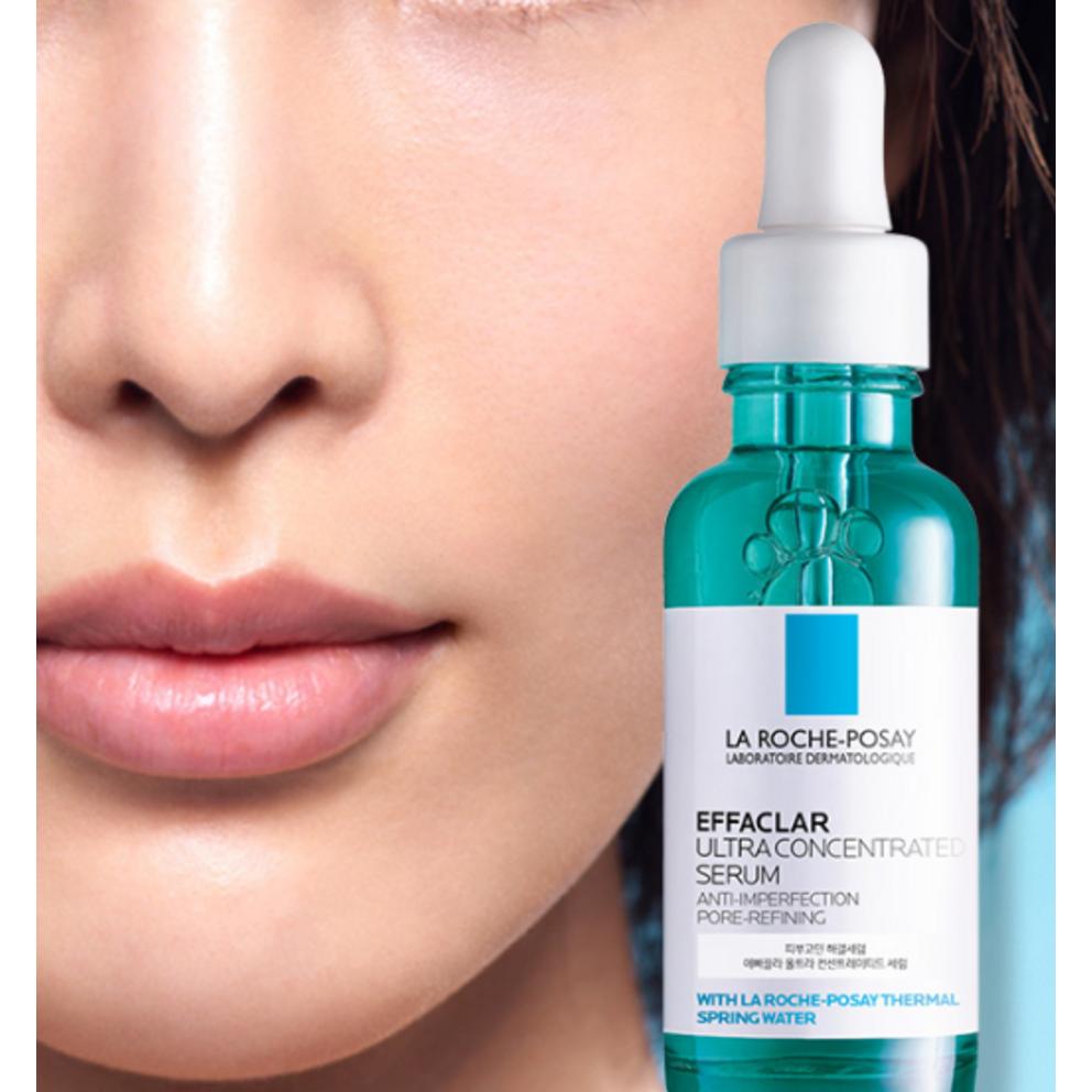 La Roche-Posay Effaclar Ultra Concentrated Serum + Cotton Pad 30pcs, 30ml, 1 Set