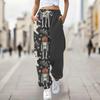 Unisex Halloween Print Sweatpants - Loose Fit Casual Pants for Holiday Costume Parties