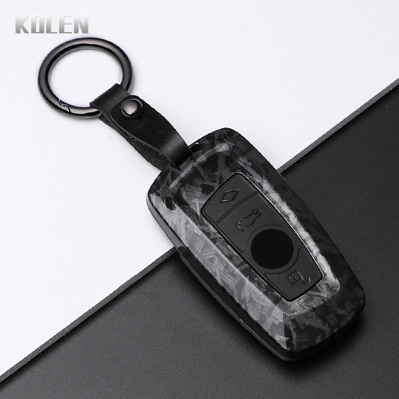 Abs Carbon Fiber Style Car Key Case Cover For Bmw 1 3 5 7 Series X1 X3 X4 X5 F10 F15 F16 F20 F30 F18 F25 M3 M4 Accessories Fob