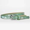 Beautiful Shiny Fish Scale Pattern Belts for Children 90cm Shimmering Powder PU Belts Girl Student Belts