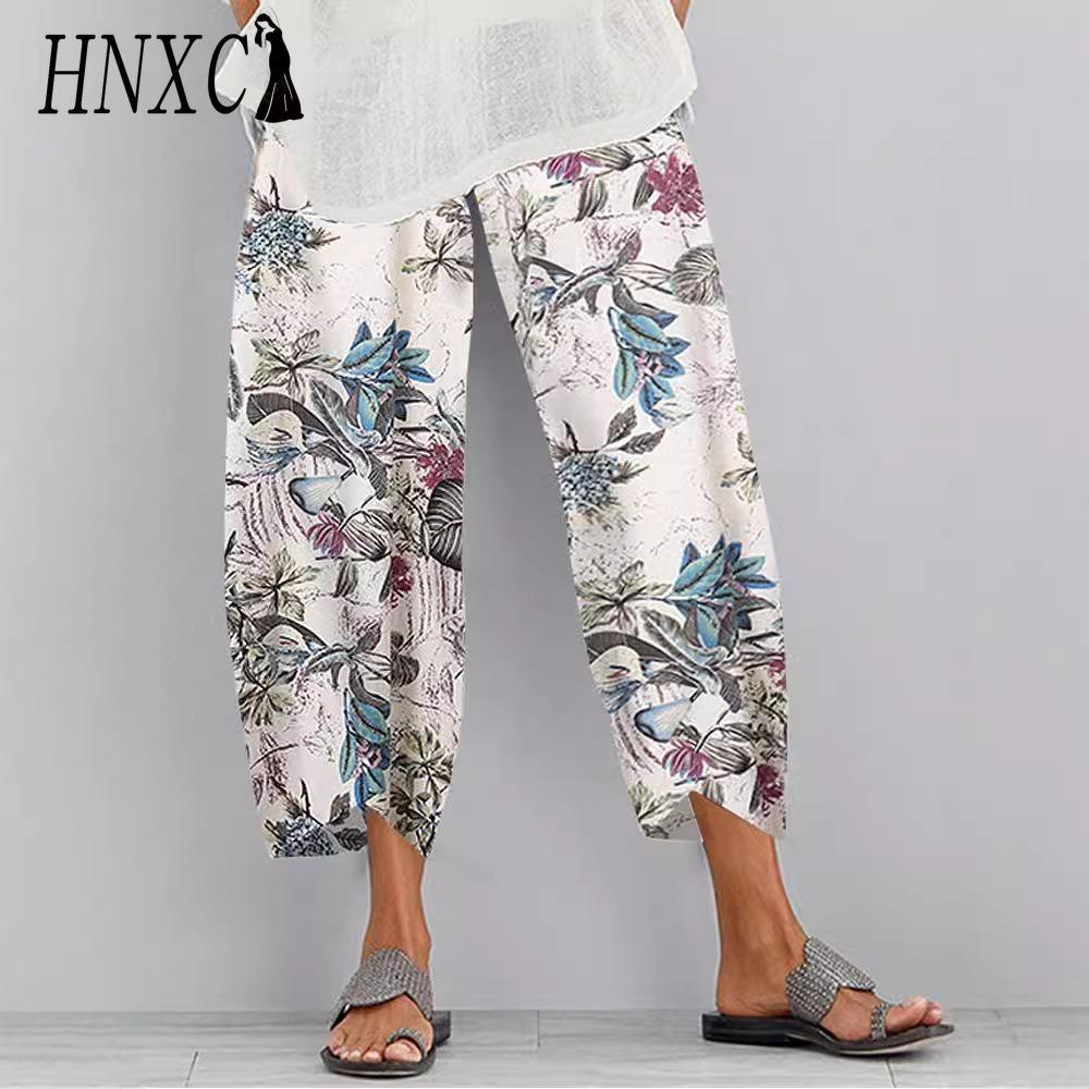 

HNXC Женские модные повседневные брюки и капри с однотонным принтом XXXXXL фиолетовый