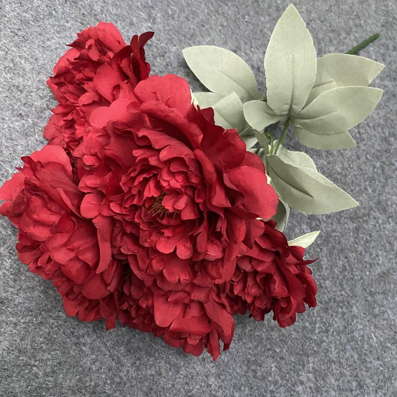 Peony Artificial Fake Flowers Wedding Arch Decorative Silk Flowers Realistic