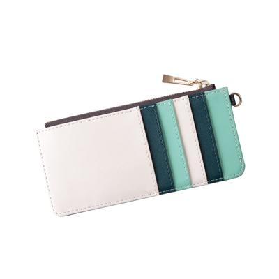 Clelia Women's Mini Wallet, Small, Slim Wallet with Fragment Case, Bellezza Series [CL-11412] (Emerald)